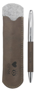 Leatherette Pen Gift Set – Single Pouch