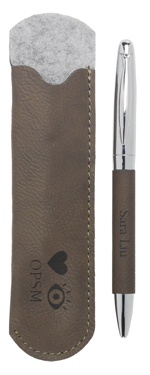 Leatherette Pen Gift Set – Single Pouch
