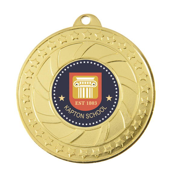Budget Medal with patterned design
