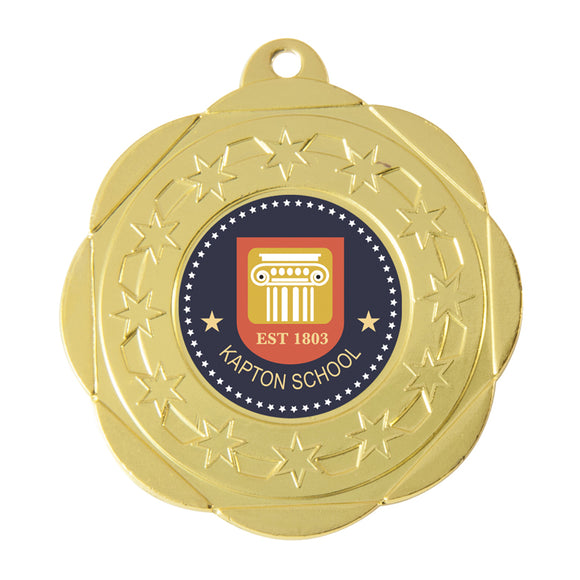 Budget Medal - Scalloped star design