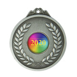 70mm Wreath medal with 25mm logo