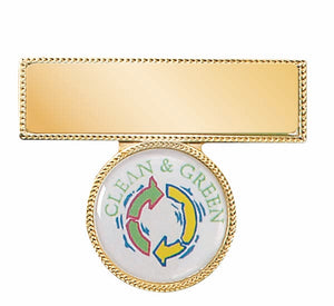Badge metal with logo