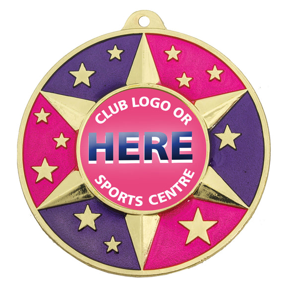 Purple/Pink Star medal