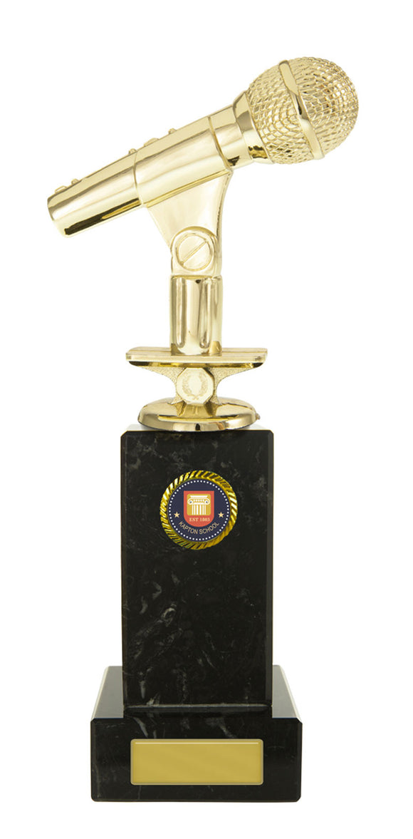 Microphone figure on Marble