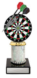 Darts figure with tubing and marble